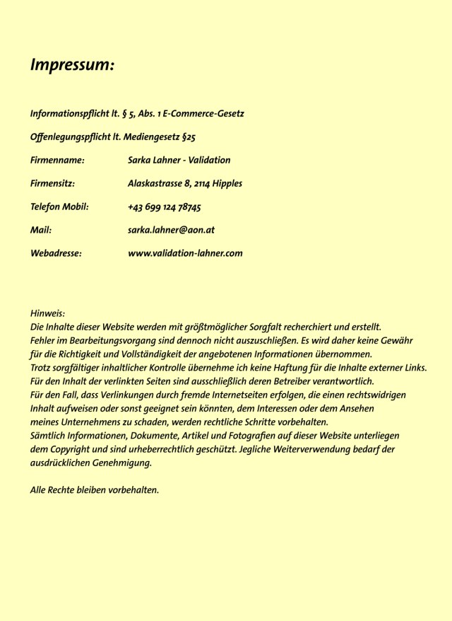 impressum Kopie